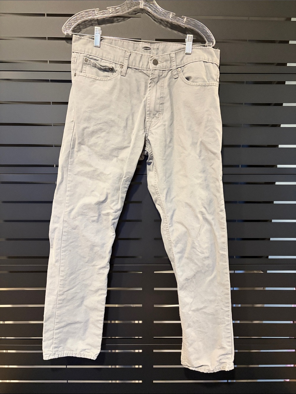 Old Navy Men's 32x32 Light Gray Denim Style Chinos